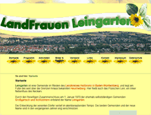 Tablet Screenshot of landfrauen-leingarten.de